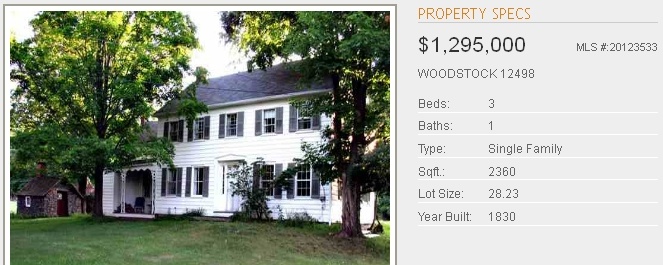 Woodstock NY House For Sale