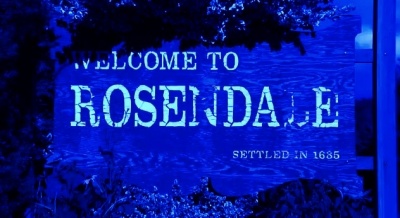 Blue Rosendale Sign